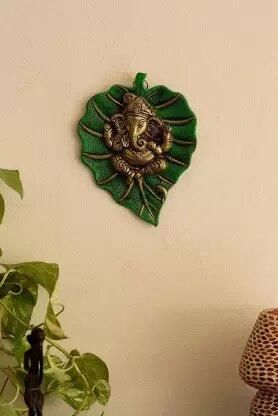 Shubh Labh Patta Ganesha Metal Wall Décor