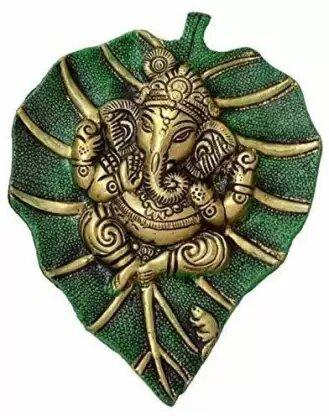 Shubh Labh Patta Ganesha Metal Wall Décor