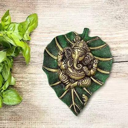 Shubh Labh Patta Ganesha Metal Wall Décor