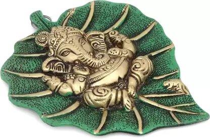 Shubh Labh Patta Ganesha Metal Wall Décor